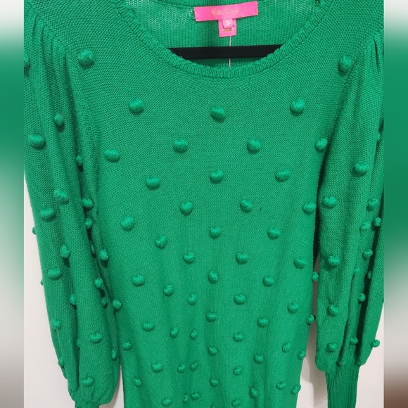 Lilly Pulitzer Green Pom Pom dress - Picture 4 of 5